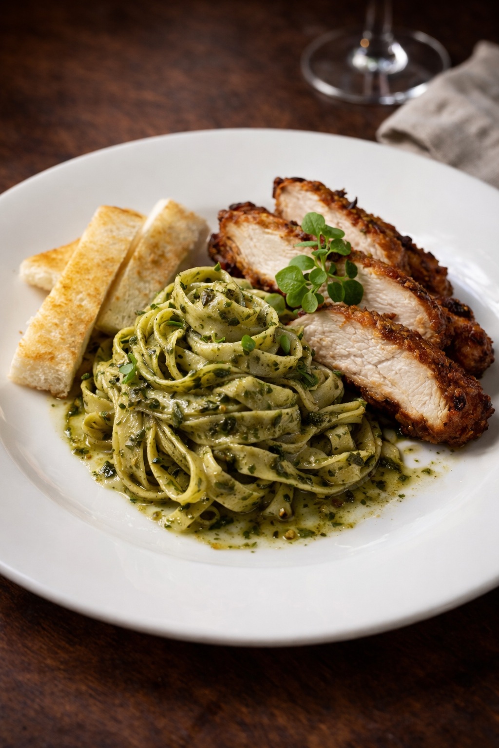 Fettucine Pesto Pasta